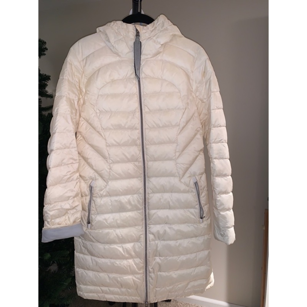 Lululemon Cream Parka with Hood